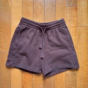 TNA Women's Sweatfleece Boyfriend Chocolate Brown Shorts